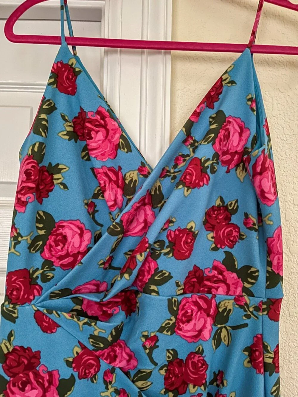 Blue floral Betsey Johnson dress - Picture 4 of 7
